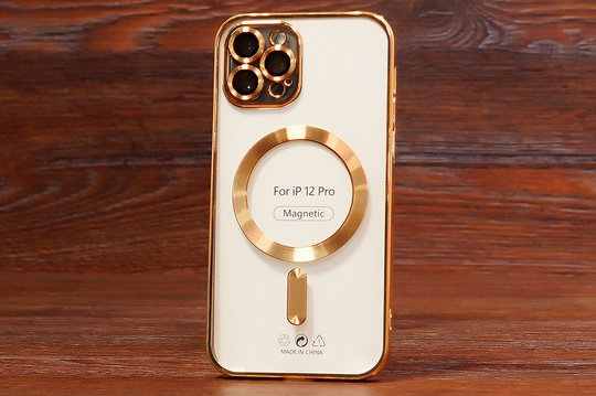 Силікон Shining Case MagSafe Iph 12ProMax Gold