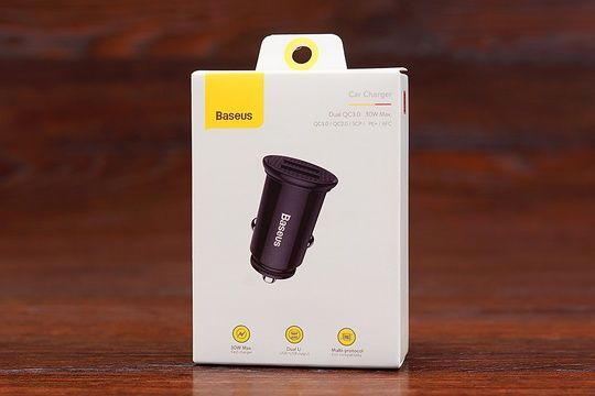 АЗП Baseus CCALL-YD01 (2USB/QC3.0/30W) (чорний)