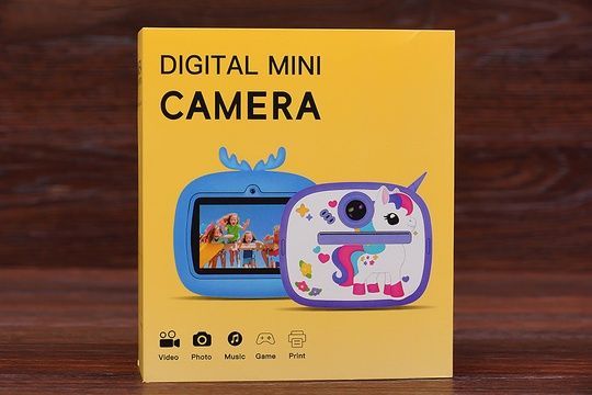 Фотоапарат з міні принтером Жирафа (фіолетовий)