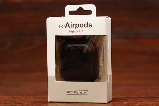 Футляр for AirPods 1/2 Protective (black)