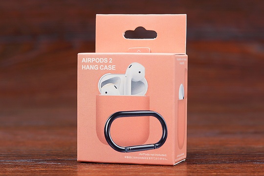 Футляр for AirPods 1/2 Carrying з карабіном (flamingo)