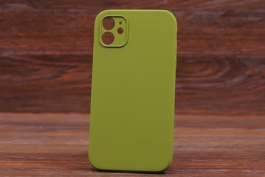 Silicone Case Close Camera (no logo) Iph 11 Army green (45)
