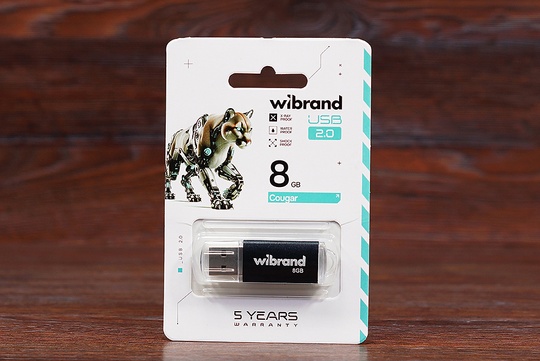 Флешка 8GB Wibrand Cougar