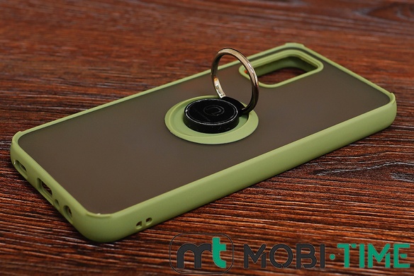 Goospery Case Iph 13 Pro with magnetic ring Army green