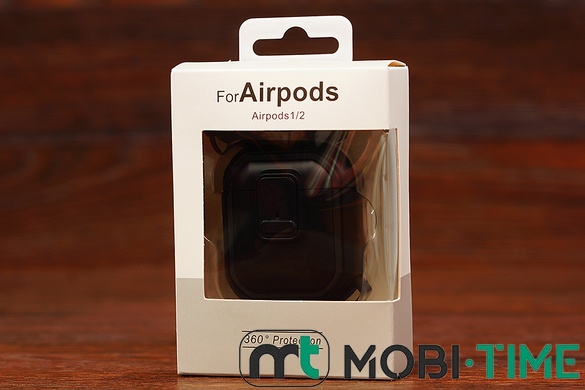Футляр for AirPods 1/2 Protective (black)