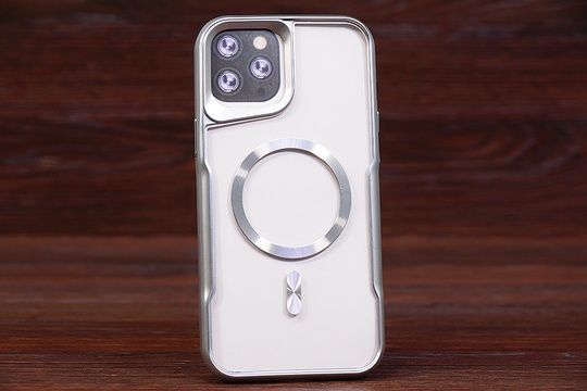 Накладка Newzone MagSafe Iph 15 Silver