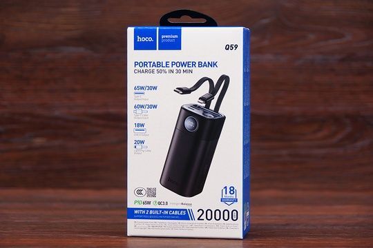 Power Bank Hoco Q59 20000mAh 65W (чорний)