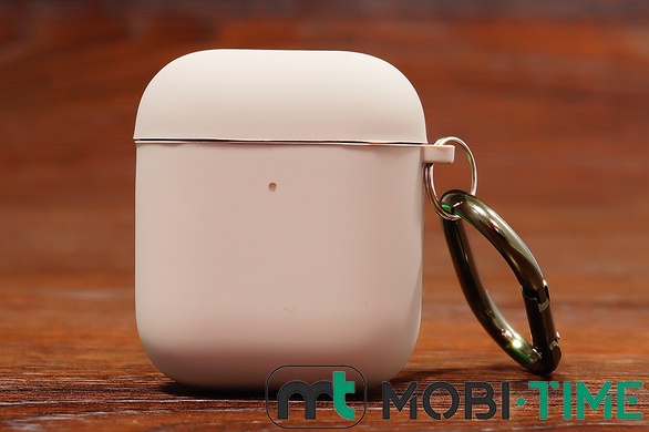 Футляр for AirPods 1/2 з мікрофіброю (pebble)