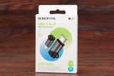 Перехідник Borofone BV20 USB-C male to lightning female (чорний)