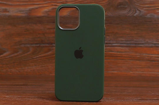 Silicone Case MagSafe iPhone 12ProMax Atrovirens (54)