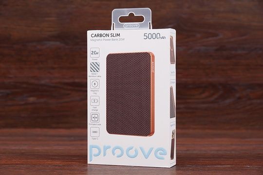 Power Bank Proove Carbon Slim 5000 Magsafe 20W sunflare
