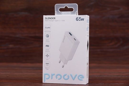 МЗП Proove Slender QC3.0 + PD 65W (білий)