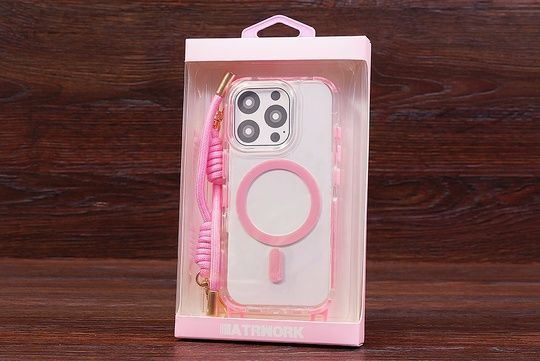 Накладка Lanyard Case MagSafe 2в1 Iph 14Pro Pink