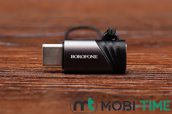 Перехідник Borofone BV20 USB-C male to lightning female (чорний)