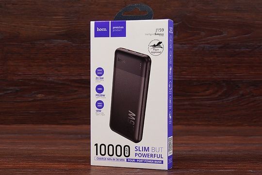Power Bank HOCO J159 10000 mAh QC3.0+PD 22.5W (чорний)