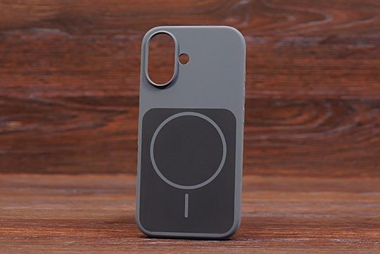 Silicone Soft Back Magsafe iPh 17 Dark gray