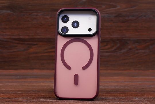 Накладка Frost Matte MagSafe Iph 18Pro Dark cherry