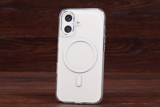 Накладка Bigc Acrylic Metal MagSafe Iph 17 White