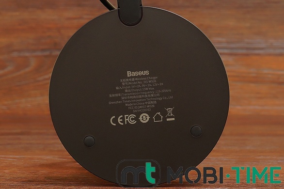 Бездротова зарядка Baseus CCED000001 15W (чорна)