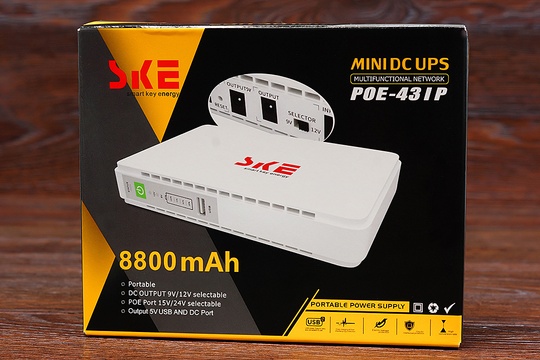 Power Bank POE-431P (mini UPS) 8800 mAh для роутера біл