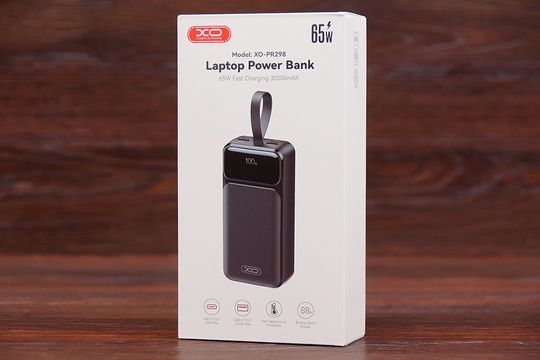 Power Bank XO PR298 30000 mAh 65W (чорний)