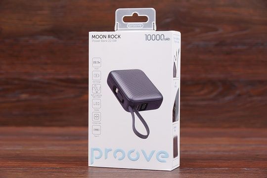 Power Bank Proove Moon Rock 10000 22.5W (графітовий)