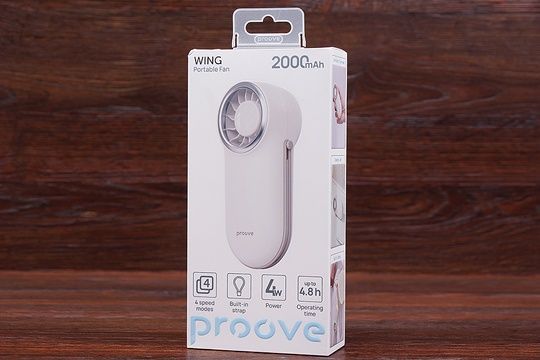 Портативний вентилятор Proove Wing (білий)