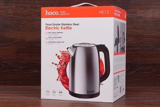 Електричний чайник Hoco HE12 1.7л (графітовий)