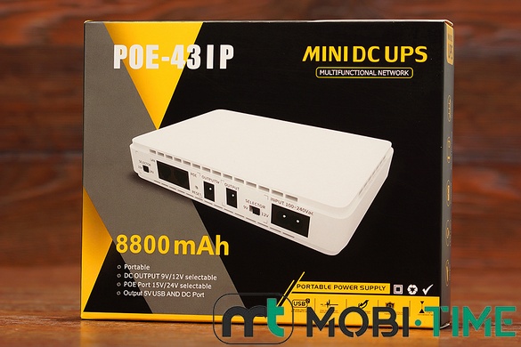 Power Bank POE-431P (mini UPS) 8800 mAh для роутера біл