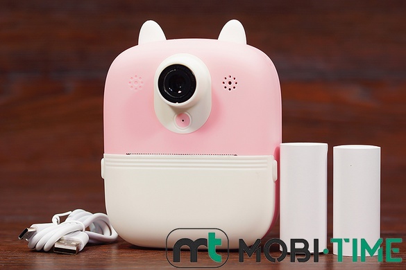 Дитячий фотоапарат P2 з міні принтером (рожевий)