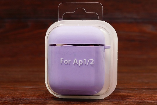 Футляр for AirPods 1/2 з мікрофіброю (elegant purple)