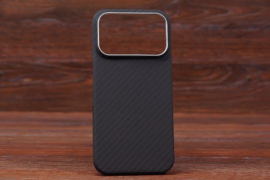 Накладка Carbon Kevlar Slim MagSafe IPh 17ProMax Black