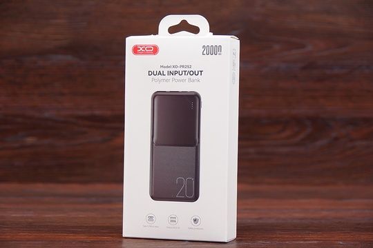 Power Bank XO PR252 20000 mAh (чорний)