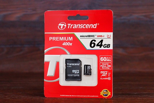 MSD 64GB Transcend/C10+SD