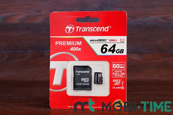 MSD 64GB Transcend/C10+SD
