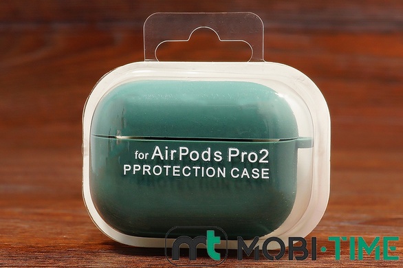Футляр for Air Pods Pro 2 з мікрофіброю (pine green)