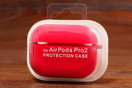 Футляр for Air Pods Pro 2 з мікрофіброю (rose red)