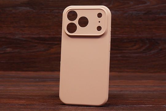 Silicone Case Close Camera (no logo) Iph 17Pro Desert brown (77)