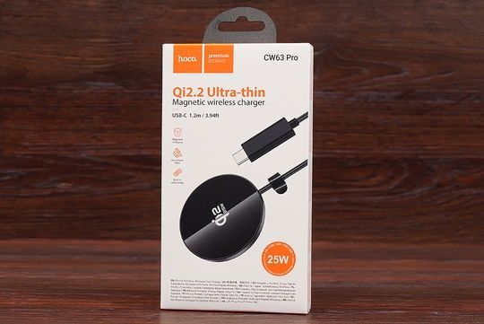 Бездротова зарядка MagSafe HOCO CW63 Pro 25W чорна