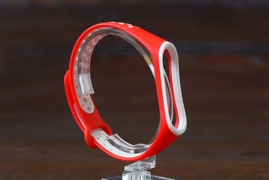 Ремінець MI Band 5/6 Sport Red&White
