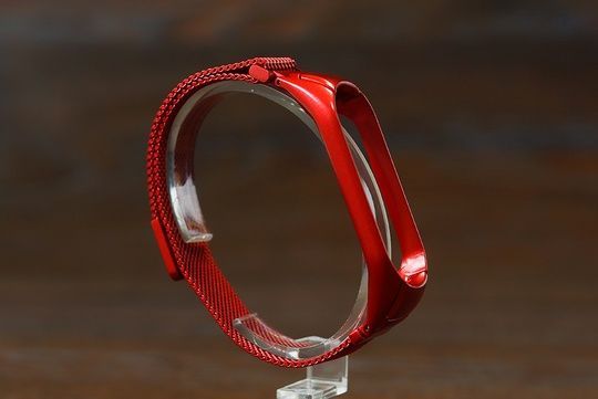 Ремінець MI Band 3/4 (метал) червоний
