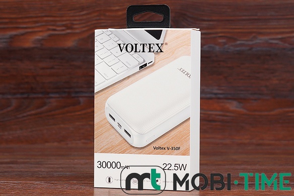 Power Bank Voltex V-350F 30000 mAh 22.5W (білий)