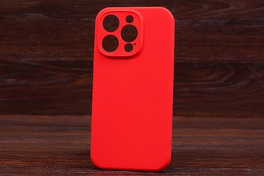 Silicone Case Close Camera (no logo) Iph 13 Red (12)