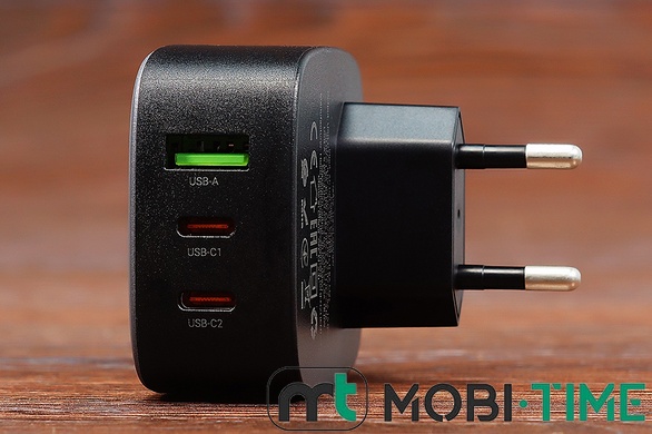 МЗП блок Hoco CS33A QC 3.0 + PD 30W (2USB-C) (чорний)