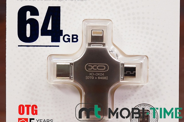 Флешка 64GB XO DK04 USB2.0 4in1