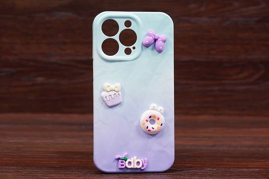 Накладка Rainbow Paper Kids IPh 12Pro Mint&violet