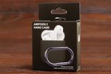 Футляр for AirPods 1/2 Carrying з карабіном (dark gray)