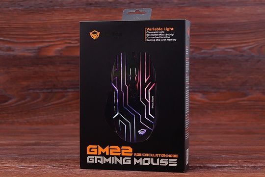 Мишка дротова ігрова MeeTion GM22 RGB (чорна)