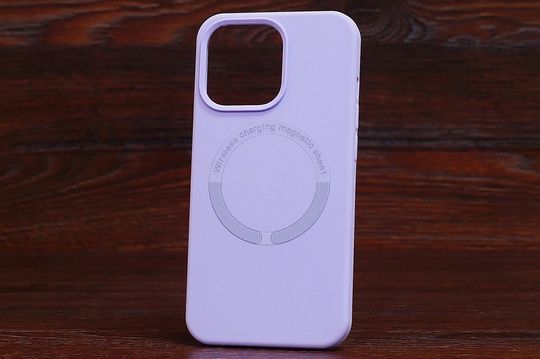 Silicone Case Magnetic sheet iPhone 12/12Pro Elegant purple (39)