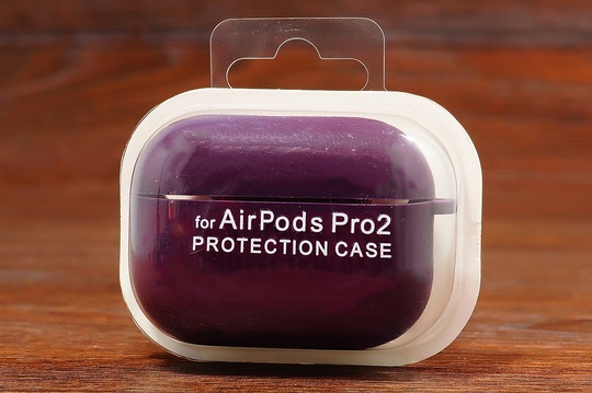 Футляр for Air Pods Pro 2 з мікрофіброю (plum)